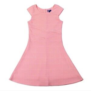 LOVE Ava & Yelly Preppy Pink A-line Skater Dress NWT Youth Girls L (14/16)